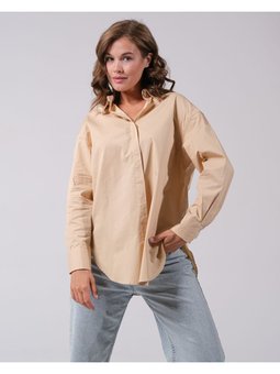 Oversize Kalıp Klasik Kadın Gömlek Pamuk Kumaş