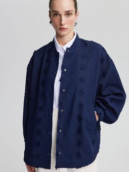 Çiçekli Dantel Bomber Ceket