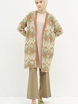 Beli Lastikli Culotte Pantolon Olive