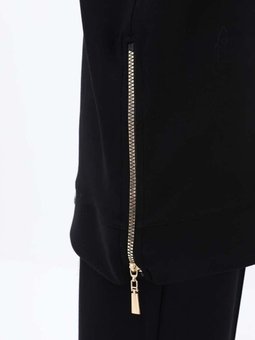 Siyah Fermuar Pilise Detaylı Tuniik