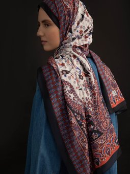 Etnik Desenli Çok Renkli Şal