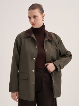 Kadife Detaylı Ceket