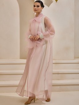 Pudra Valerıa Organza Abaya