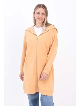 Fermuarlı Sweat Hırka Soft Sarı