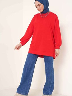 2983 Tunik Sweat Kırmızı