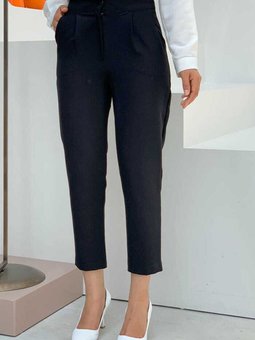 Büyük Beden Fermuarlı Cep Detaylı Kalem Pantolon 0201 1 Siyah