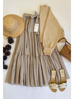 Vizon Crop & Etek Sütlü Kahve Takım