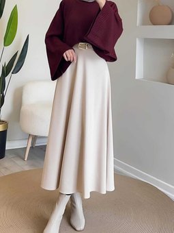 Puf Scuba Lacivert Etek