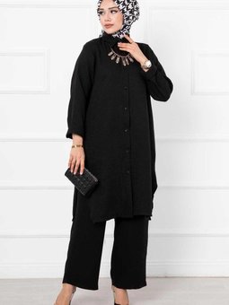 Keten Uzun İkili Takım Siyah