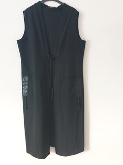 Penye Modelli Yelek Siyah