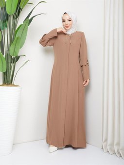 Yazlık Ince Krep Kumaş Ferace 3885