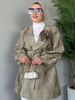 Betül Güllü Ceket Gold