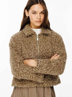 Limited Yün Karışım Kahve Ceket