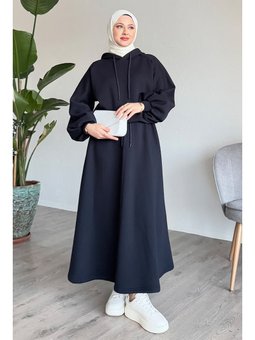 Balon Kol Sweat Etekli Lacivert Takım