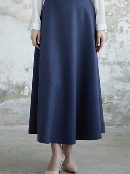 Elisha Süet Etek Lacivert