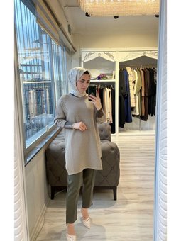6867 Haki Triko Tunik
