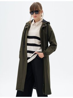 Kapüşon Detaylı Kap Haki