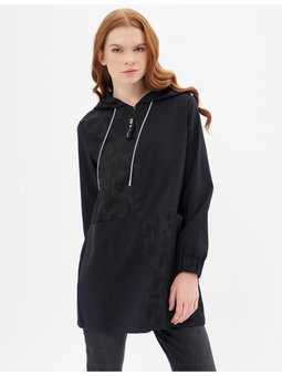 Kapüşonlu Sweatshirt Siyah