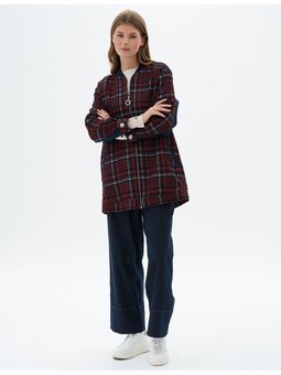 Sırt Detaylı Ceket Koyu Lacivert