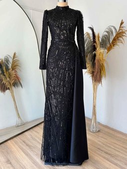 Siyah Diva Abiye Elbise