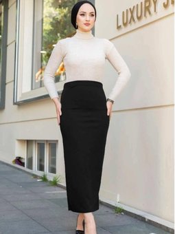 Siyah Uzun Kalem Etek