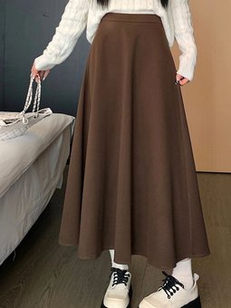 Likralı Esnek Kloş Etek