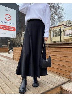 Likralı Esnek Özel Kumaş Kloş Etek