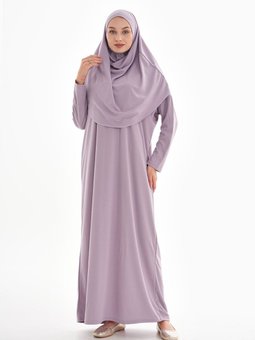 Tek Parça Namaz Elbisesi Boydan Giymeli