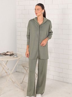 Haki Simli Merserize Triko Takım 32 7010