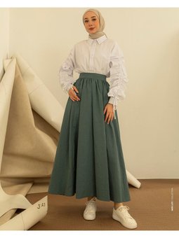 Paraşüt Kumaş Çağla Çan Etek