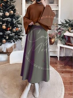 Scuba Kumaş Puf Kloş Ve Günlük Etek