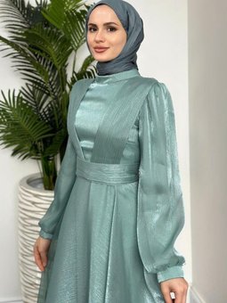 İzgi Abiye Elbise Mint