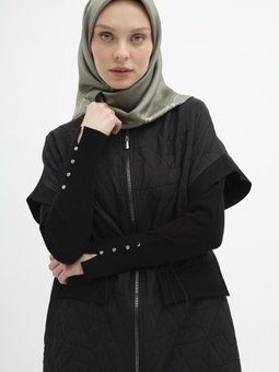 Kapitone Yelek Siyah