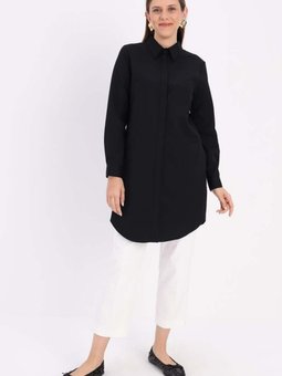 Siyah Tunik Gömlek
