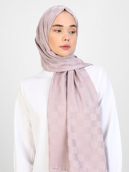 Diamond Dama Desen Pudra Şal