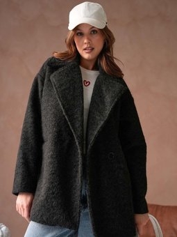 Siyah Astarlı Yün Blazer Ceket