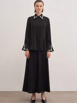 116811 Beli Kemerli Kiloş Etek