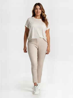 Büyük Beden Bej Pantolon