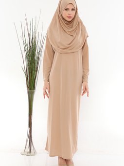 Boydan Giymeli Kolay Giyilebilen Namaz Elbisesi Vizon