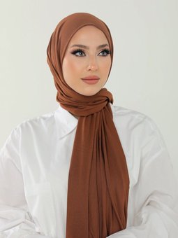 Luxury Penye Kızıl Kahve Şal