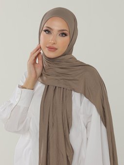 Luxury Penye Koyu Vizon Şal