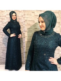 Güpür Abiye Elbise