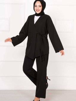 Cep Detaylı Yandan Bağlamalı İkili Takım