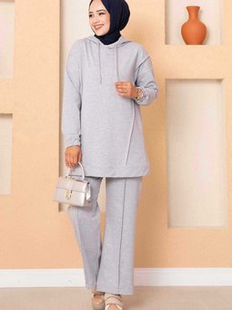 Kapüşonlu Sweat Eşofman Takım