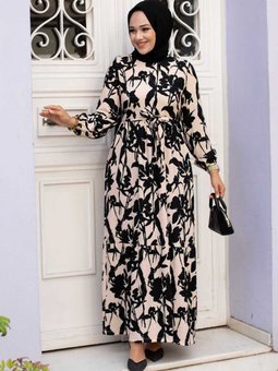 Sarmaşık Desenli Elbise