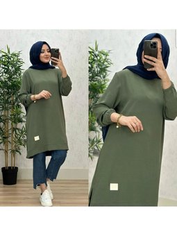 Ayrobin Kumaş Armalı Tunik