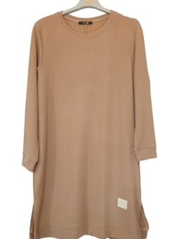 Büyük Beden Fitilli Kumaş Armalı Tunik