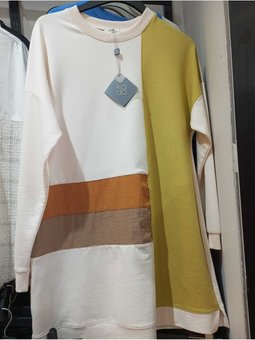 Paraşüt Detaylı Önü Renkli Tunik