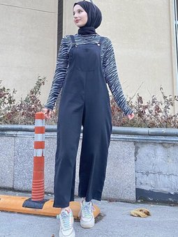 Bahçivan Midi Boy Tulum Siyah