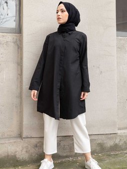 Boyfriend Gömlek Siyah